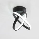 Creative Circles LED Black Modern Ceiling Lights Flush Mount Lighting - Lamp Outdoor
