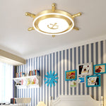 Mediterranean Style Cartoon Rudder Design LED High Transmittance Ceiling Lamp - Lamp Outdoor