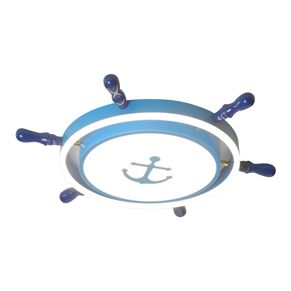 Mediterranean Style Cartoon Rudder Design LED High Transmittance Ceiling Lamp - Lamp Outdoor