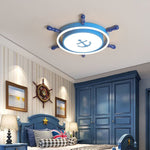 Mediterranean Style Cartoon Rudder Design LED High Transmittance Ceiling Lamp - Lamp Outdoor