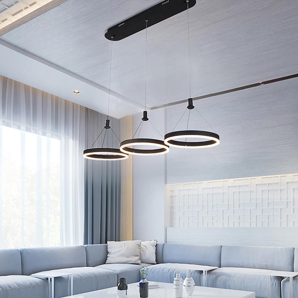 3-ring Dimmable LED Modern Chandeliers Pendant Light Hanging Lamp - Lamp Outdoor