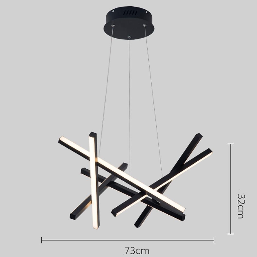 Amber Modern LED Metal Sputnik Chandelier - Lamp Outdoor