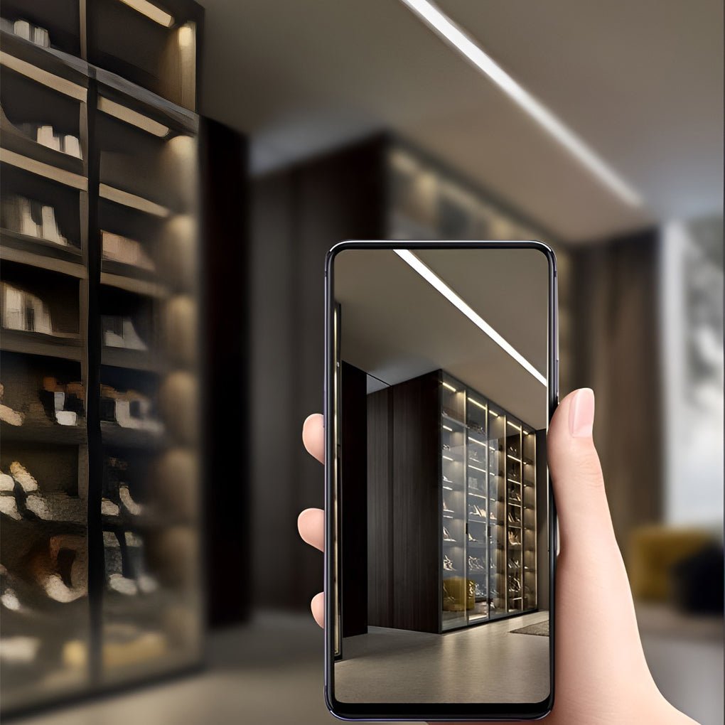 Mini Recessed Invisible LED Strip Lights Under Cabinet Lighting Linear Lights - Lamp Outdoor