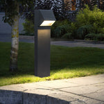 Chic Flash Black LED Lawn Light Minimalist Waterproof Outdoor Lighting