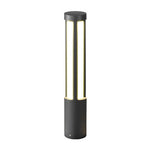 Cylinder Shaped LED Black Modern Outdoor Landscape Bollar Lights