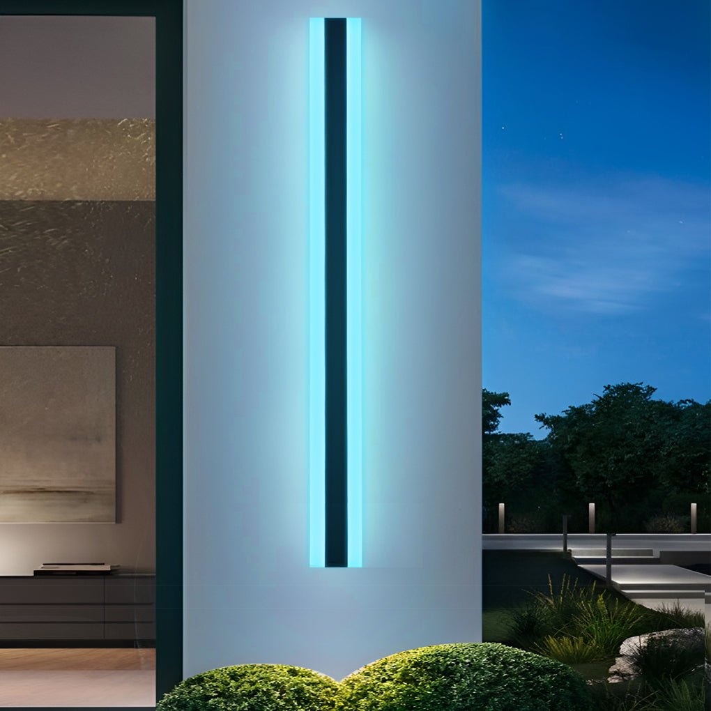 Linear LED Long Outdoor Wall Light Minimalist Exterior Wall Mount Lights Waterproof for Porch - Lamp Outdoor