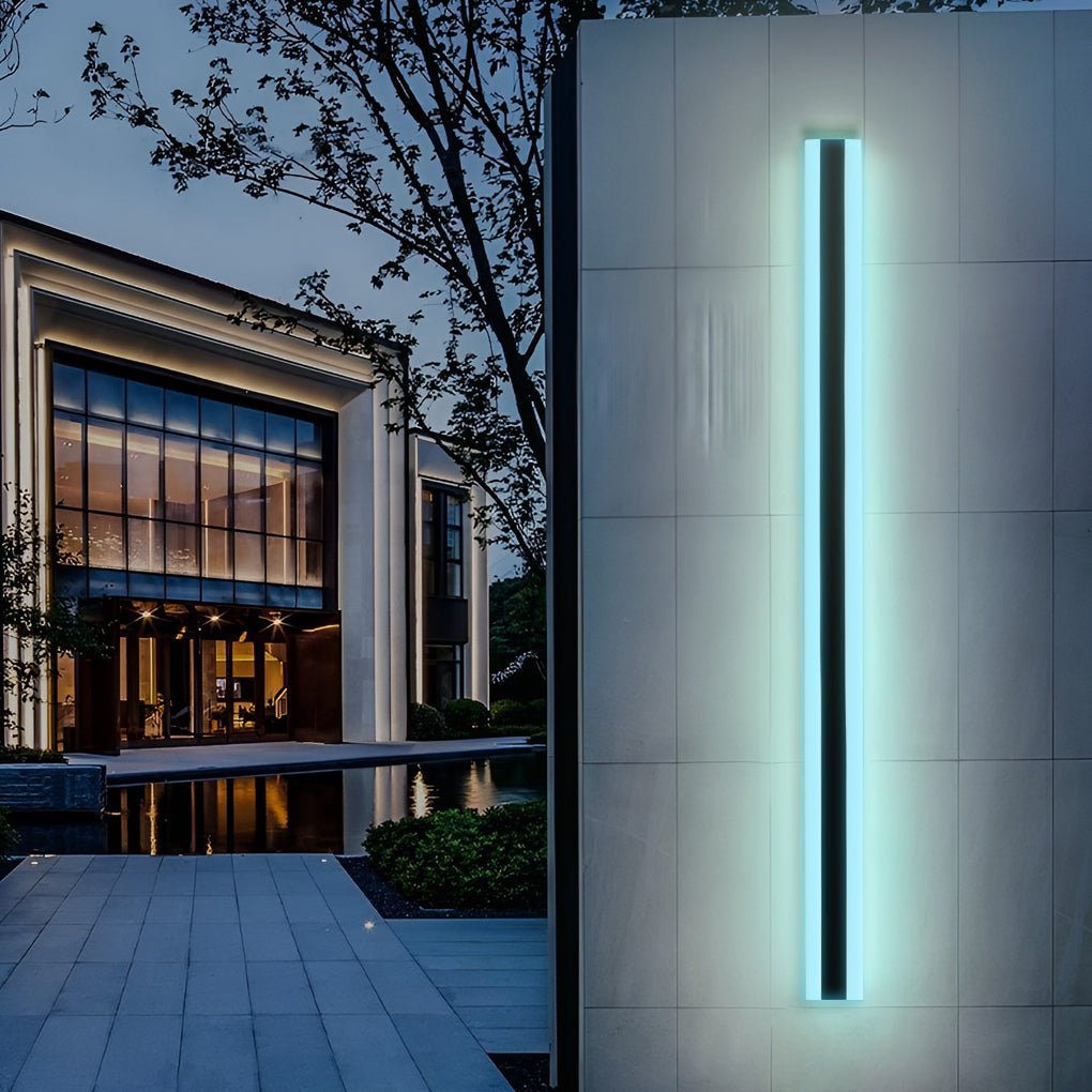 Linear LED Long Outdoor Wall Light Minimalist Exterior Wall Mount Lights Waterproof for Porch - Lamp Outdoor