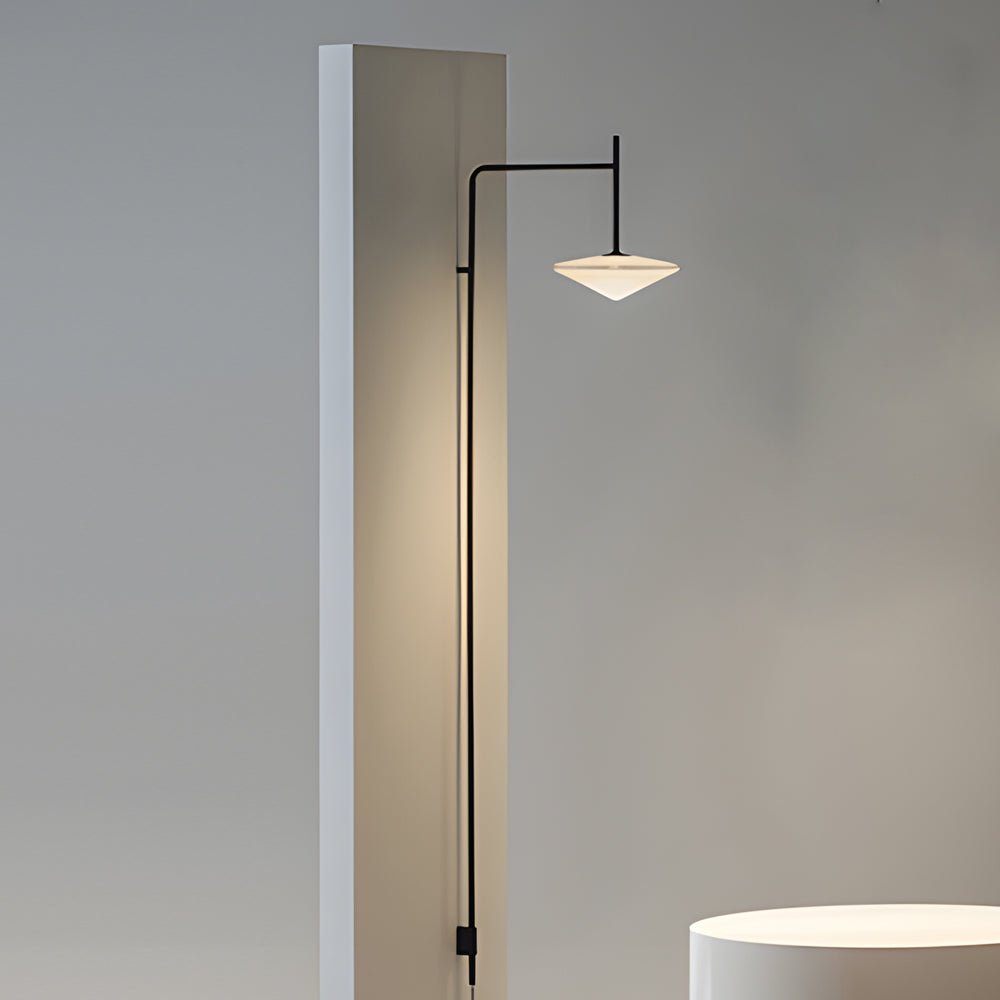 Minimalist Metal Long Pole Arm Tempo LED Wall Sconce - Lamp Outdoor