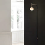 Minimalist Metal Long Pole Arm Tempo LED Wall Sconce - Lamp Outdoor