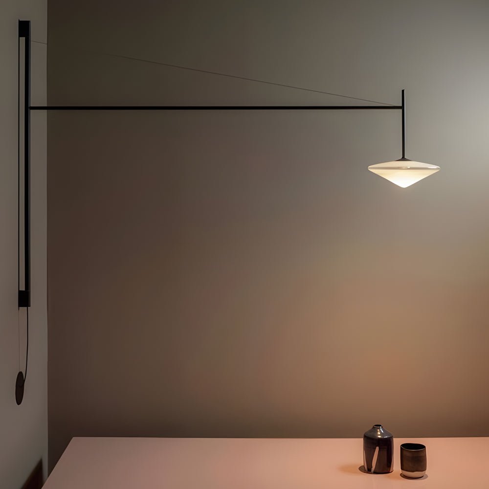 Minimalist Metal Long Pole Arm Tempo LED Wall Sconce - Lamp Outdoor