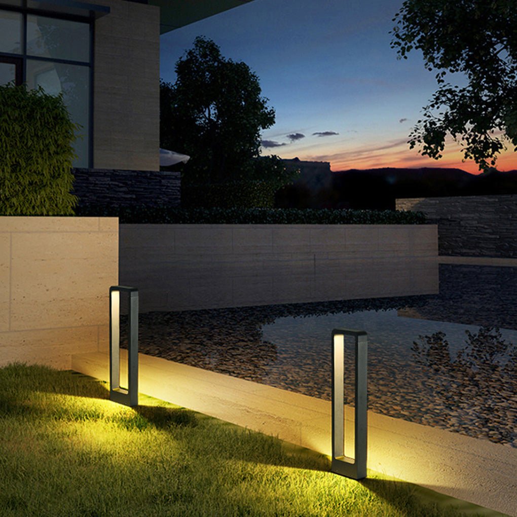 Rectangular COB LED Outdoor Path Lights - Minimalist, Durable & Waterproof