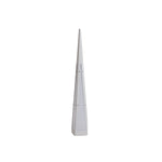 Minimalist pyramid lamp creating sculptural accent in garden landscape design