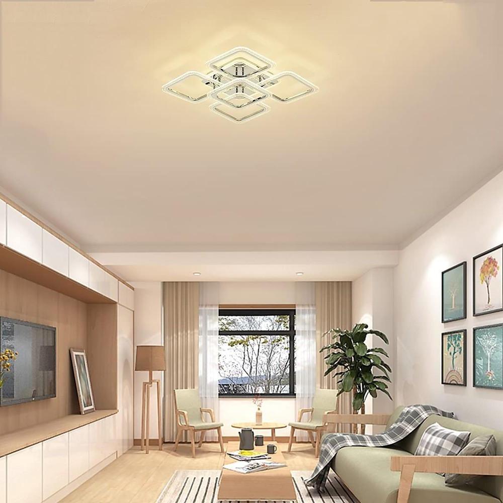 5 Square LED Modern Ceiling Lights Fixture Flush Mount Lighting Ceiling Lamp - Lamp Outdoor