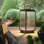 Modern 11 - In Glass LED Portable Outdoor Lanterns - Hardwired