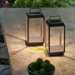 Modern 11 - In Glass LED Portable Outdoor Lanterns - Hardwired