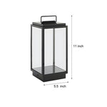 Modern 11 - In Glass LED Portable Outdoor Lanterns - Hardwired