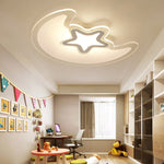 Modern Creative Special-shaped Trichromatic Dimming Moon Star Ceiling Light - Lamp Outdoor