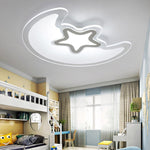 Modern Creative Special-shaped Trichromatic Dimming Moon Star Ceiling Light - Lamp Outdoor
