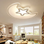 Modern Creative Special-shaped Trichromatic Dimming Moon Star Ceiling Light - Lamp Outdoor