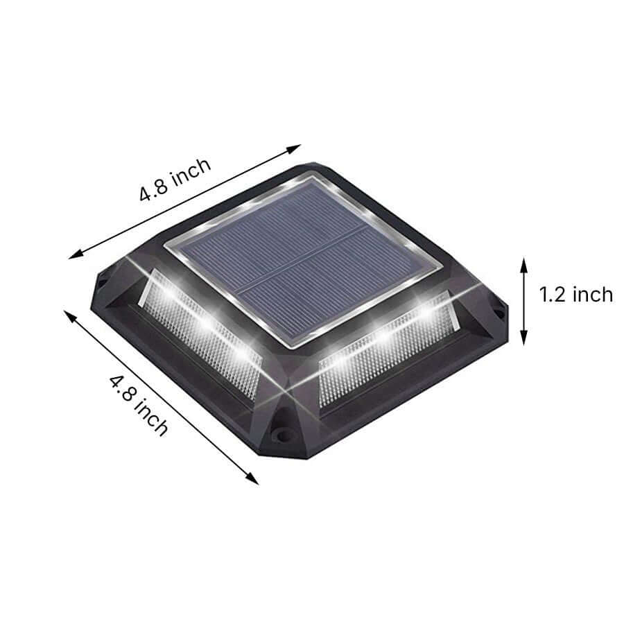 Modern Heavy-Duty Solar Deck Lights Waterproof LED Path Lighting - Lamp Outdoor