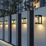 Modern Luxury Glass Stereoscopic Luminescence Cylindrical LED Wall Light - Lamp Outdoor