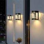 Modern Luxury Glass Stereoscopic Luminescence Cylindrical LED Wall Light - Lamp Outdoor
