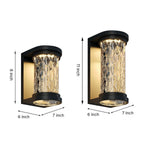 Modern Luxury Glass Stereoscopic Luminescence Cylindrical LED Wall Light - Lamp Outdoor