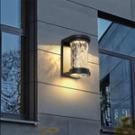 Modern Luxury Glass Stereoscopic Luminescence Cylindrical LED Wall Light - Lamp Outdoor