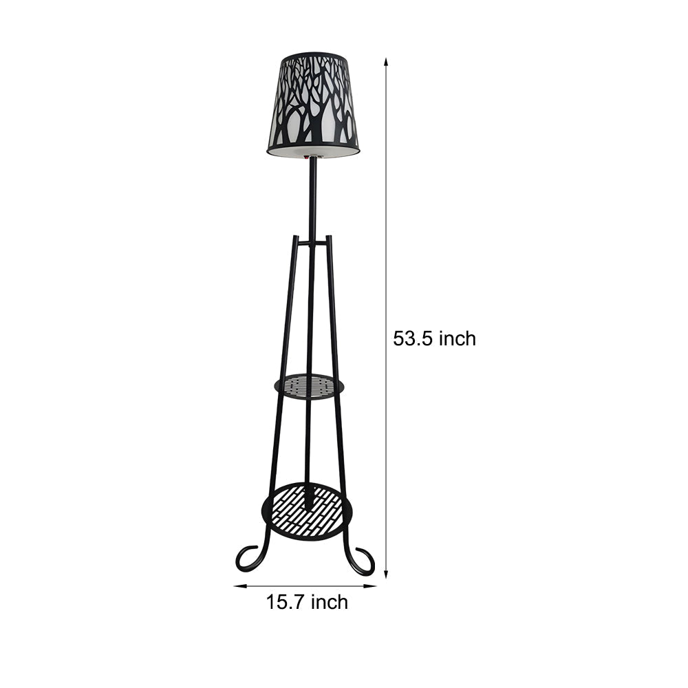 Modern Outdoor Floor Lamp with Shelves - Lamp Outdoor