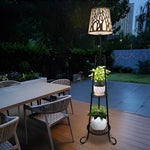 Modern Outdoor Floor Lamp with Shelves - Lamp Outdoor