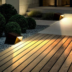 Unique Stainless Steel Artful Cube Outdoor Landscape Light Modern Geometric Illumination