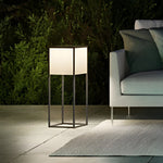 Square Solar Post Light with Acrylic Lampshade and Robust Stainless Steel Frame - Lamp Outdoor
