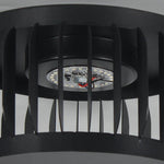 Modern Outdoor Waterproof Solar Three - color Dimming LED Garden Lamp Post Light