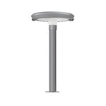 Modern Round Dual Motion Sensor LED Solar Garden Post Lights - Lamp Outdoor
