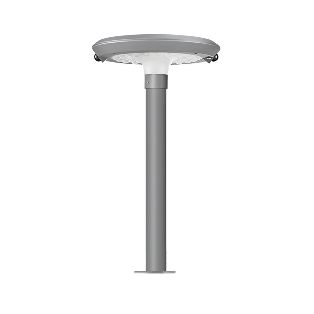 Modern Round Dual Motion Sensor LED Solar Garden Post Lights - Lamp Outdoor