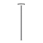 Modern Round Dual Motion Sensor LED Solar Garden Post Lights - Lamp Outdoor