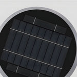 Modern Round Dual Motion Sensor LED Solar Garden Post Lights - Lamp Outdoor