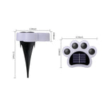 Modern Solar-Powered LED Animal Paw Lights Step Stairs Lighting - Lamp Outdoor