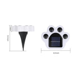 Modern Solar-Powered LED Animal Paw Lights Step Stairs Lighting - Lamp Outdoor