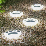 Modern Solar - Powered LED Animal Paw Lights Step Stairs Lighting