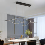 Wave Linear Hanging Branch Chandelier LED Island Ceiling Lights - Lamp Outdoor