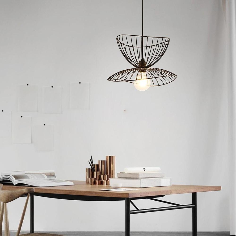 Artistic Double Wire Basket LED Vintage Pendant Lighting Hanging Lamp - Lamp Outdoor