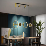 Artistic Circles Linear LED Modern Chandeliers Kitchen Pendant Lighting - Lamp Outdoor