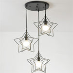 Multi Star Shaped Modern Pendant Lighting Metal Pendant Lighting - Lamp Outdoor