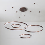 Circle Aluminum Large Chandeliers for High Ceilings Living Room Ceiling Lights - Lamp Outdoor