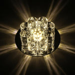Electroplated Metal Crystal Flower Multi Color LED Modern Ceiling Light - Lamp Outdoor
