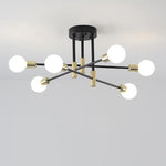 6-light LED Sputnik Design Nordic Semi-Flush Mount Lighting Chandelier - Lamp Outdoor