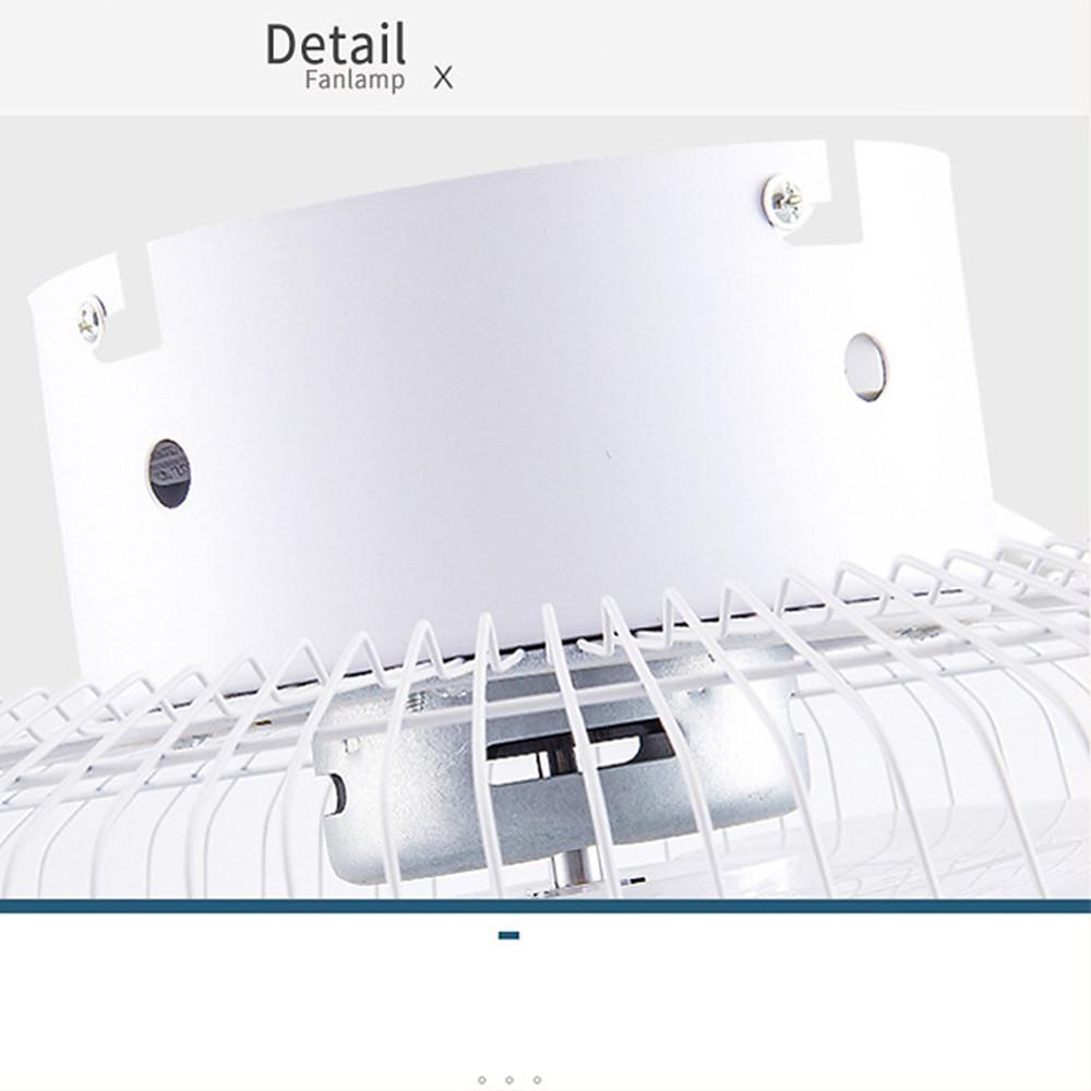 Circular Dimmable Flush Mount Bladeless Ceiling Fan with Light and Remote - Lamp Outdoor