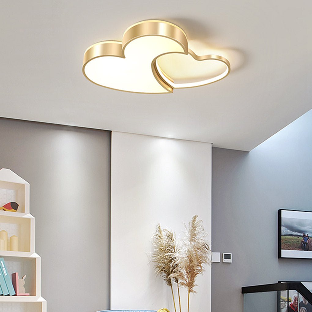 Nordic Creative Heart-shaped High Light Transmittance LED Dimmable Ceiling Lamps - Lamp Outdoor