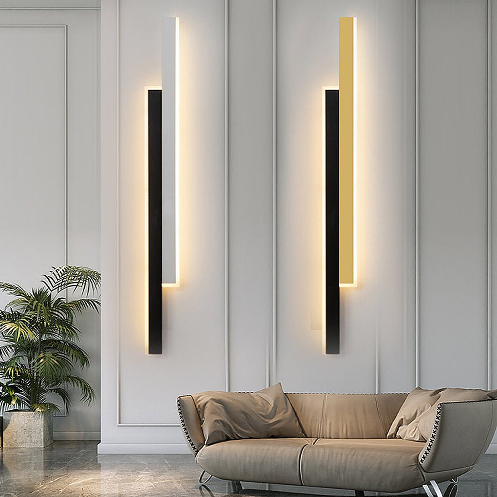 Nordic Minimalist Double Long LED Linear Lights Wall Lamp - Lamp Outdoor